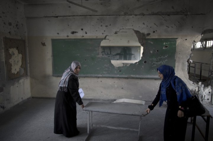 PALESTINIAN-ISRAEL-GAZA-UN-SCHOOL